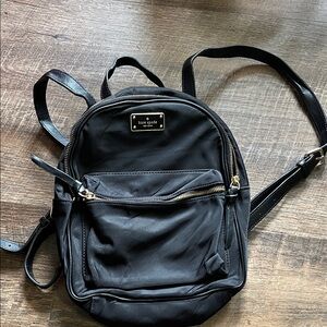 Kate Spade Black mini Backpack